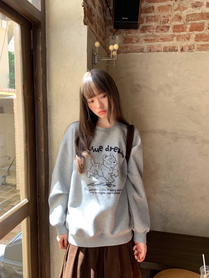 アメリカン ドッグ刺繍 スウェット LUMIYUMI