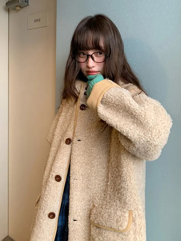 リバーシブル フード付き ボアブルゾン LUMIYUMI