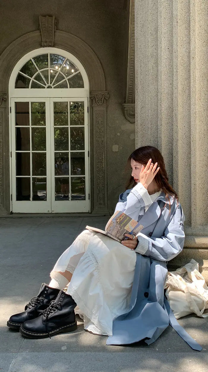 イギリス風 ルーズフィット トレンチコート - LUMIYUMI