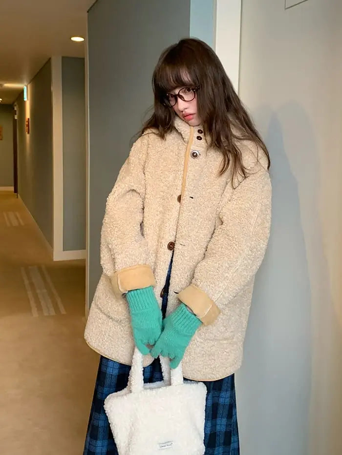 リバーシブル フード付き ボアブルゾン LUMIYUMI