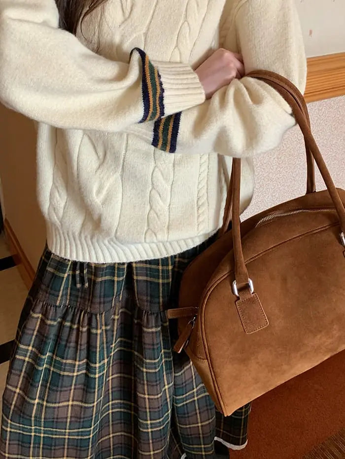 ガーリー チェック レース切替 スカート LUMIYUMI