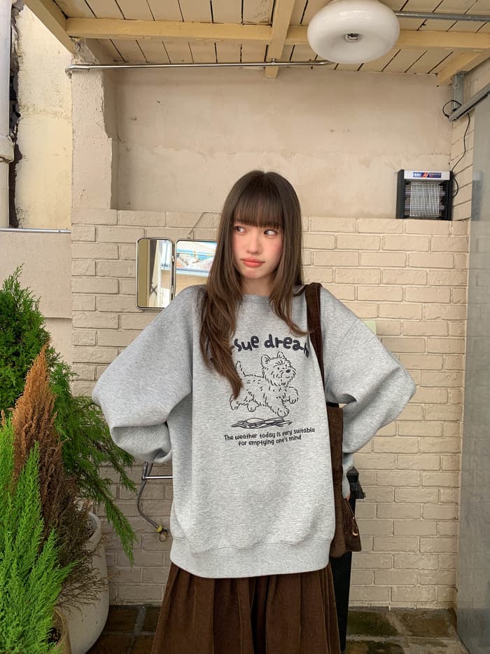 アメリカン ドッグ刺繍 スウェット LUMIYUMI