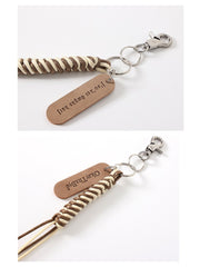 韓国トレンドファッション String knot key ring