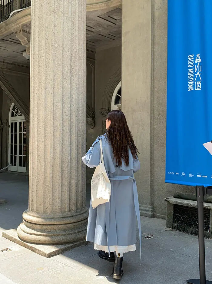 イギリス風 ルーズフィット トレンチコート - LUMIYUMI