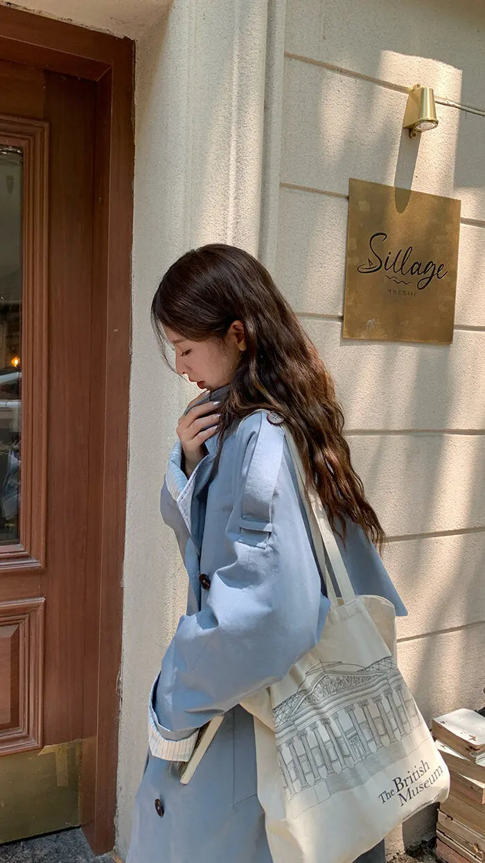 イギリス風 ルーズフィット トレンチコート - LUMIYUMI