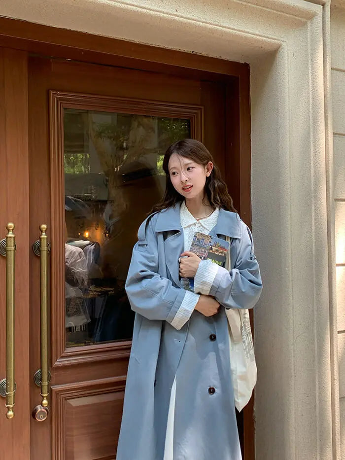 イギリス風 ルーズフィット トレンチコート - LUMIYUMI