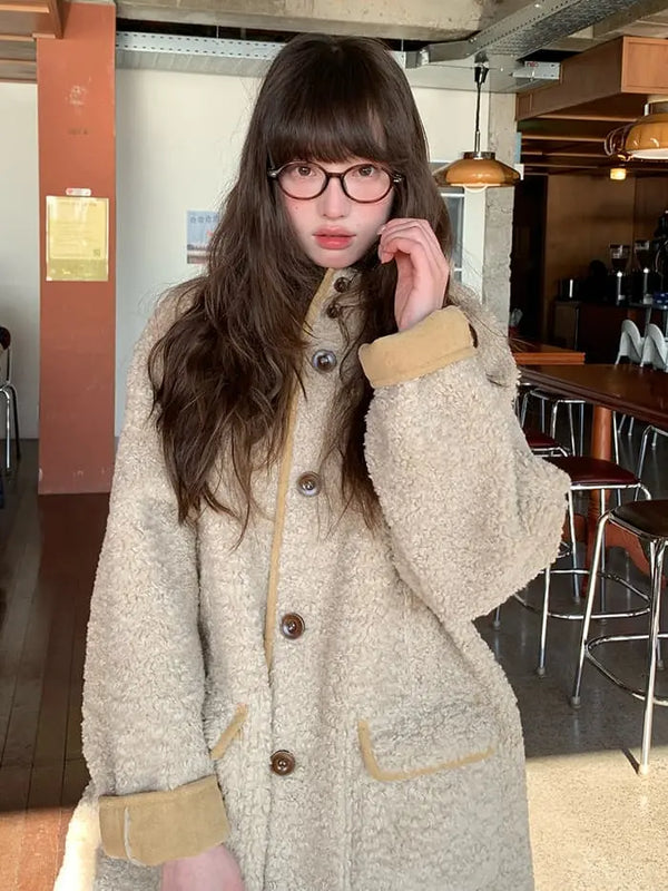 リバーシブル フード付き ボアブルゾン LUMIYUMI