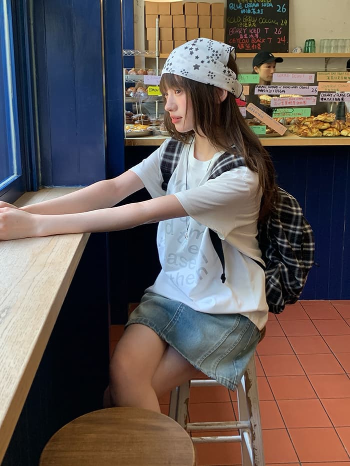 ロゴプリント カジュアル ゆるTシャツ LUMIYUMI