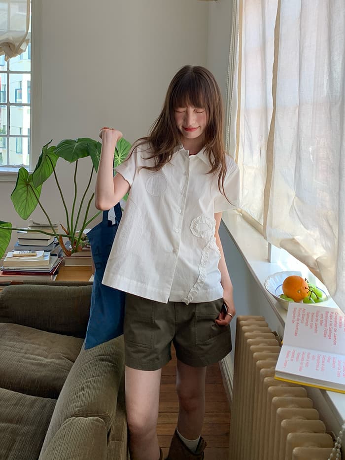 ヴィンテージ風 カーゴ ショートパンツ LUMIYUMI