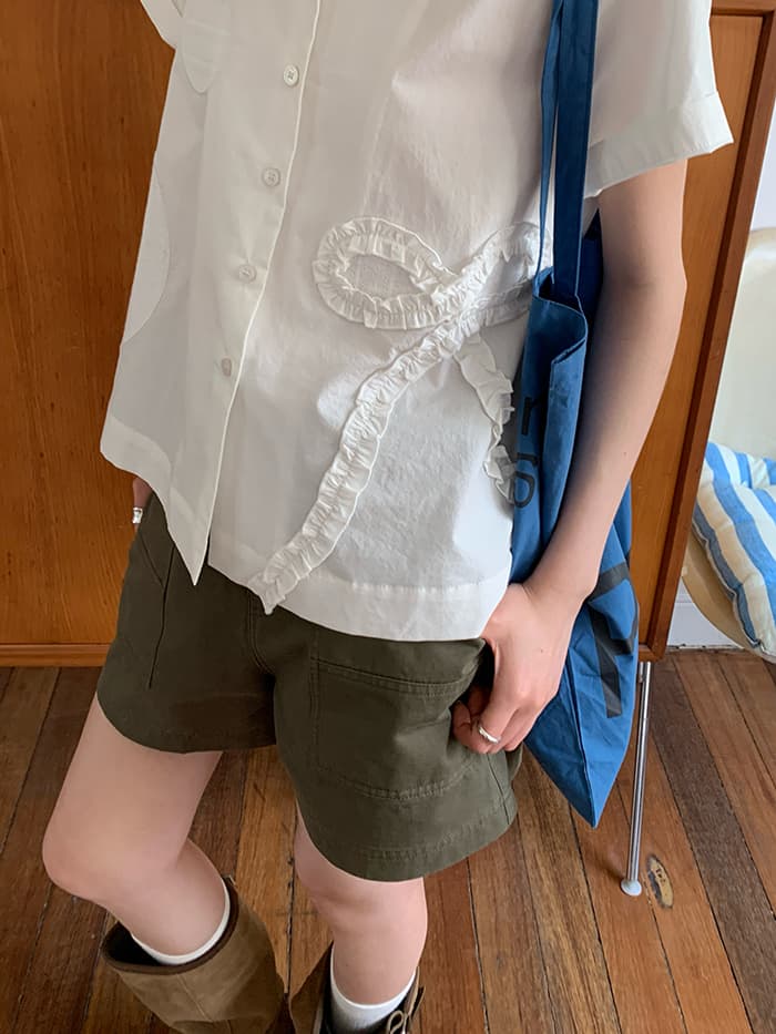 ヴィンテージ風 カーゴ ショートパンツ LUMIYUMI
