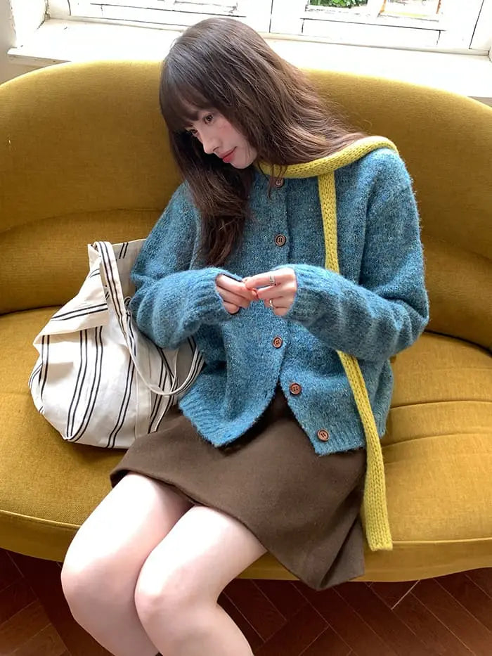 サイドボタン ハイウエスト ミニスカート LUMIYUMI