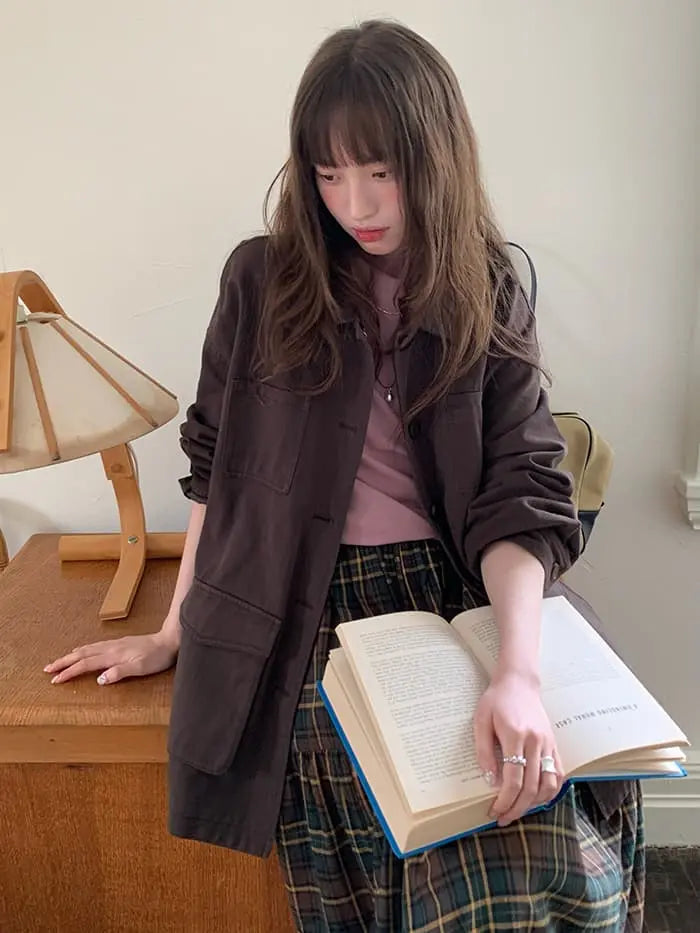 ガーリー チェック レース切替 スカート LUMIYUMI