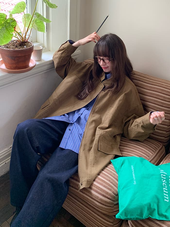 ストレート ゆったり ウォッシュ デニムパンツ LUMIYUMI