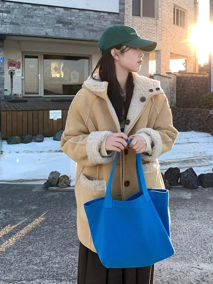 リバーシブル フード付き ボアブルゾン LUMIYUMI