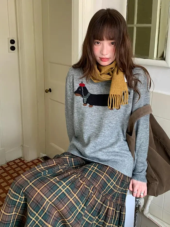 ガーリー チェック レース切替 スカート LUMIYUMI