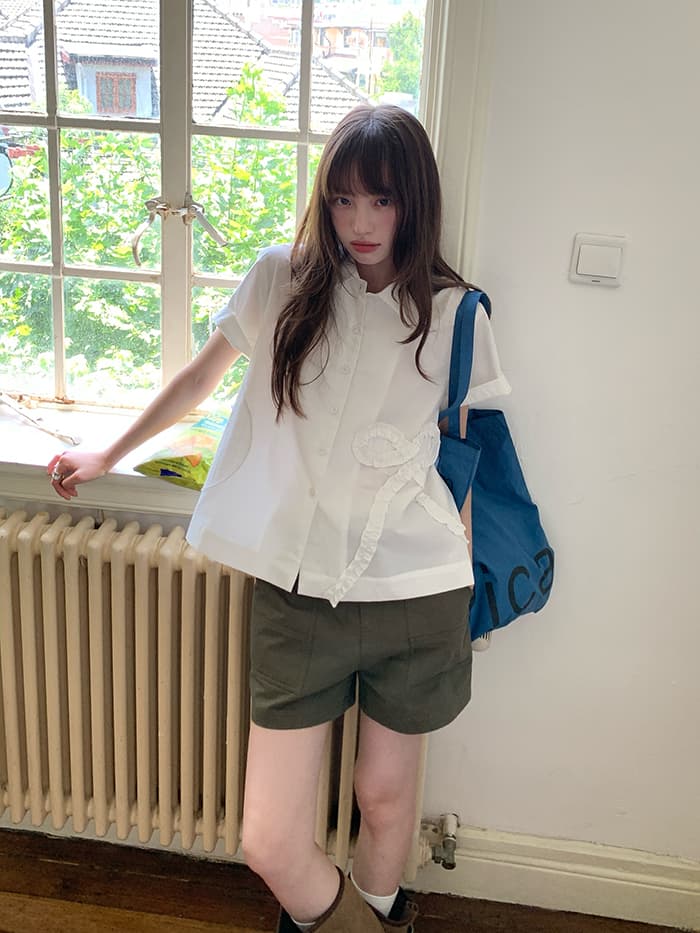 ヴィンテージ風 カーゴ ショートパンツ LUMIYUMI