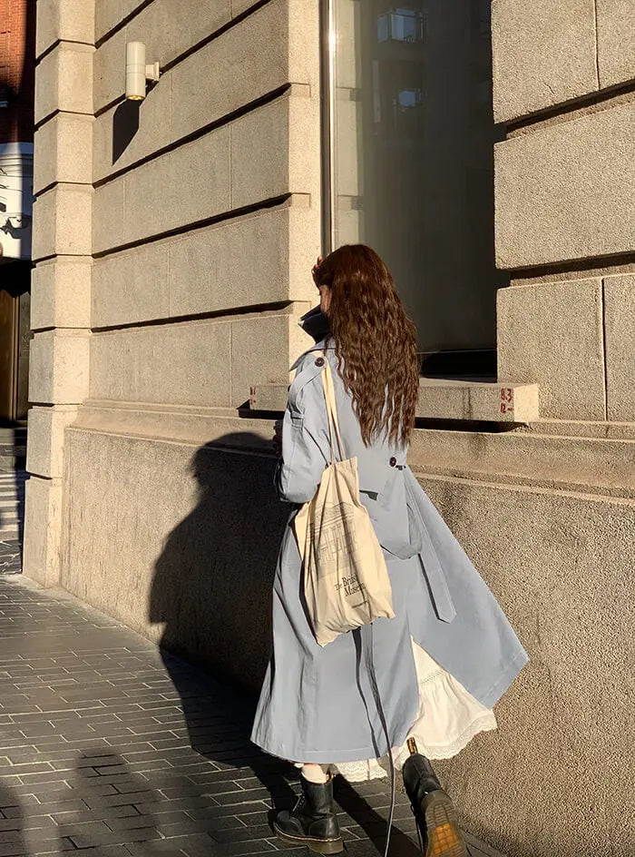 イギリス風 ルーズフィット トレンチコート - LUMIYUMI