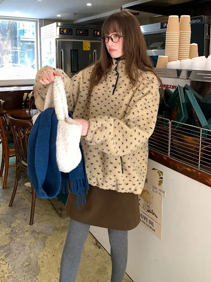 サイドボタン ハイウエスト ミニスカート LUMIYUMI