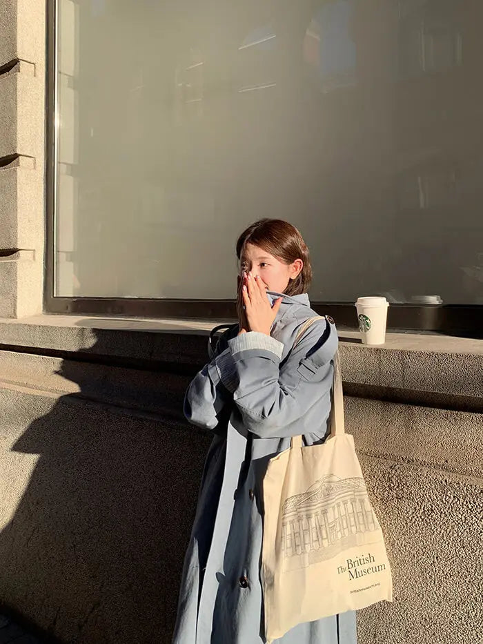 イギリス風 ルーズフィット トレンチコート - LUMIYUMI