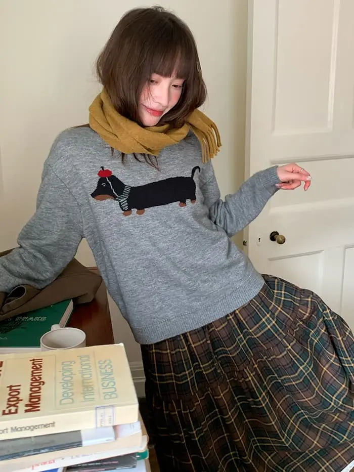 ガーリー チェック レース切替 スカート LUMIYUMI