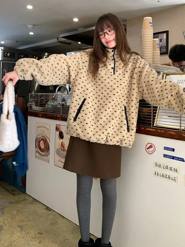 サイドボタン ハイウエスト ミニスカート LUMIYUMI