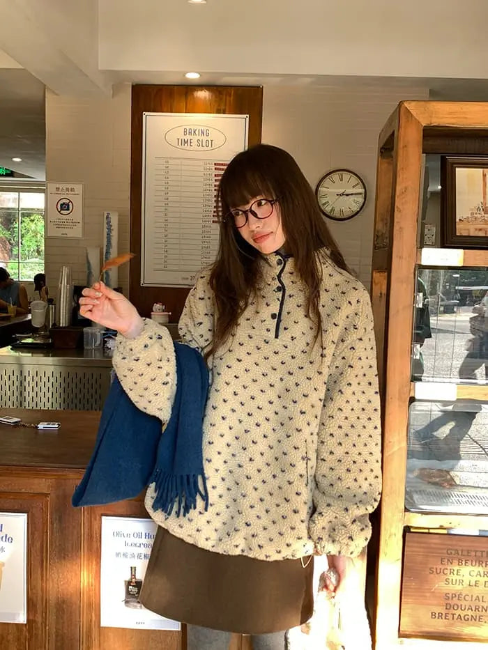 サイドボタン ハイウエスト ミニスカート LUMIYUMI