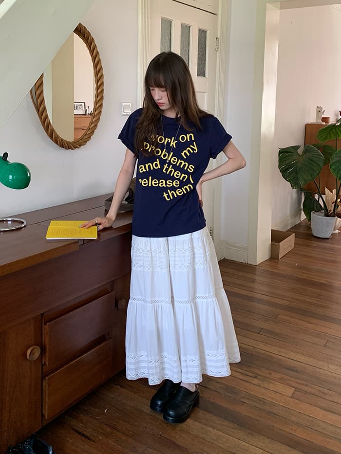 ロゴプリント カジュアル ゆるTシャツ LUMIYUMI
