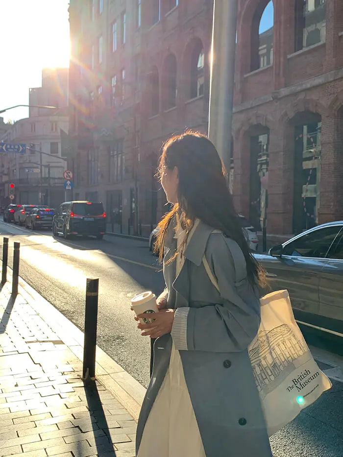 イギリス風 ルーズフィット トレンチコート - LUMIYUMI