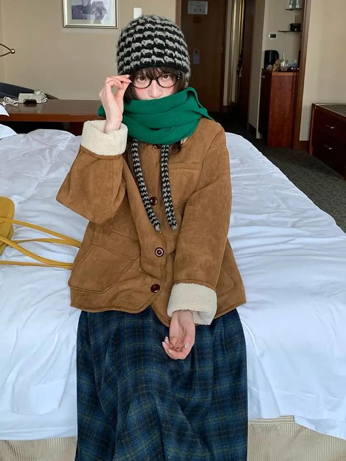 チェック柄 Aライン ミモレ丈 スカート LUMIYUMI