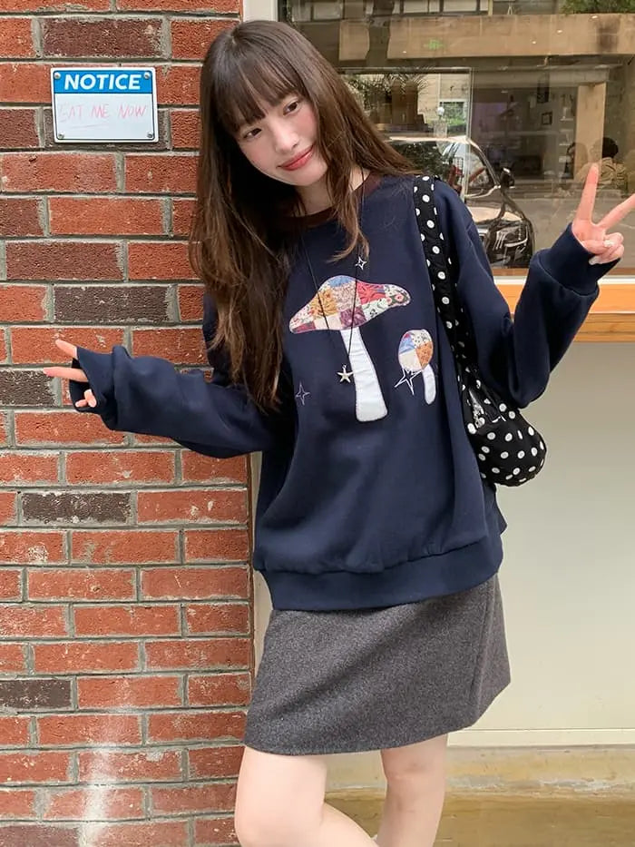 サイドボタン ハイウエスト ミニスカート LUMIYUMI