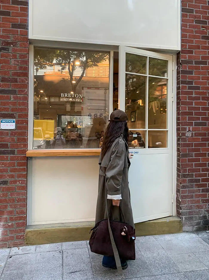 イギリス風 ルーズフィット トレンチコート - LUMIYUMI