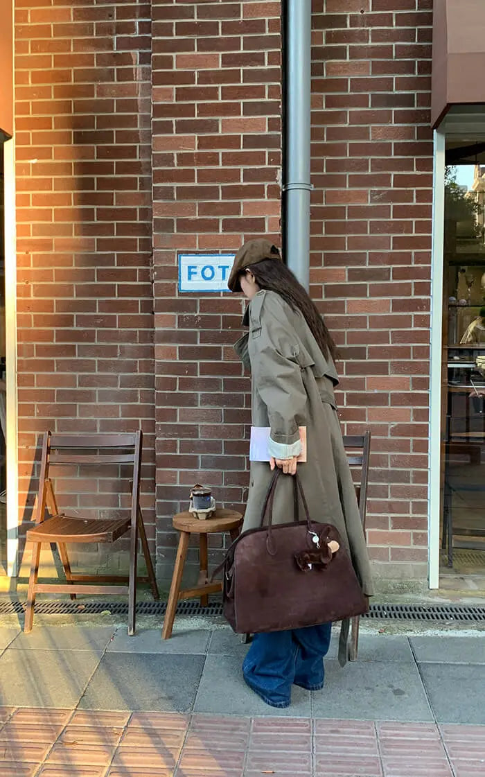 イギリス風 ルーズフィット トレンチコート - LUMIYUMI