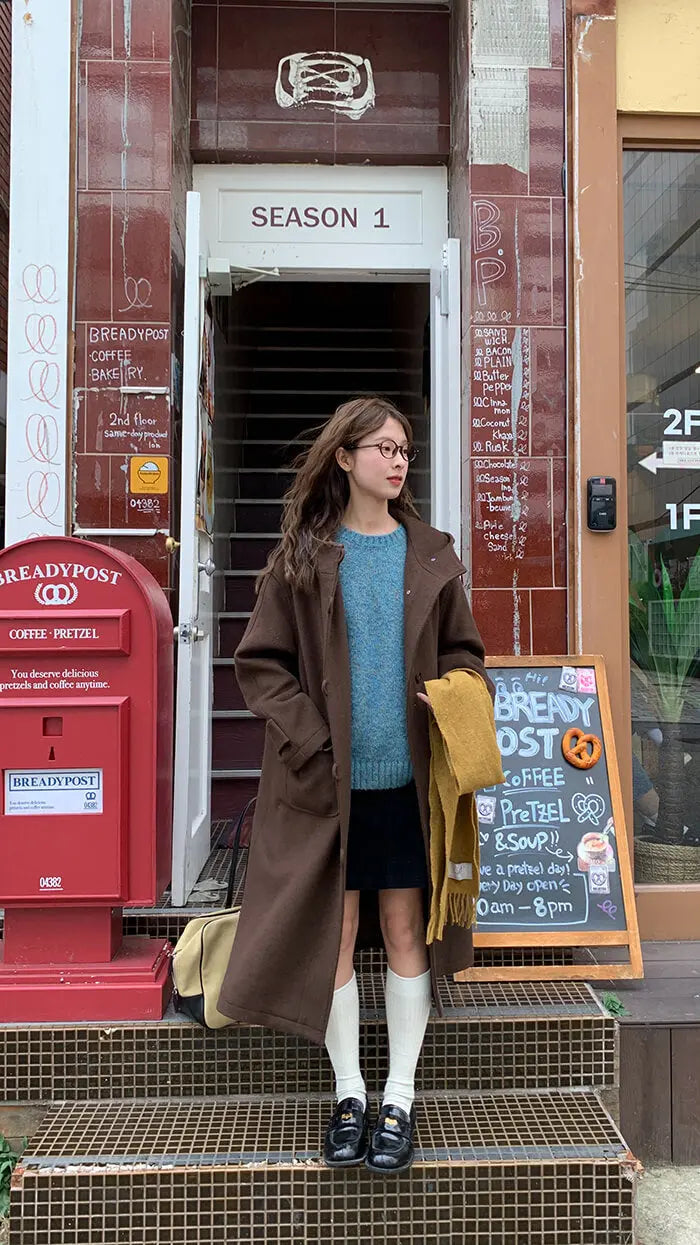 ゆったり シンプル カラーネップ セーター - LUMIYUMI