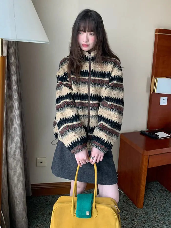 サイドボタン ハイウエスト ミニスカート LUMIYUMI