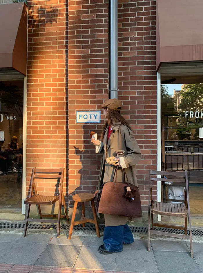 イギリス風 ルーズフィット トレンチコート - LUMIYUMI