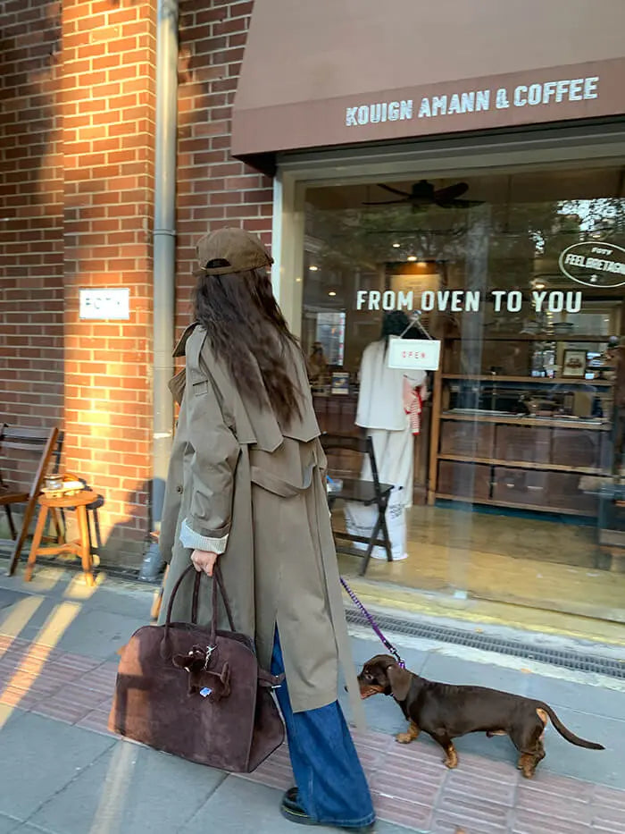 イギリス風 ルーズフィット トレンチコート - LUMIYUMI