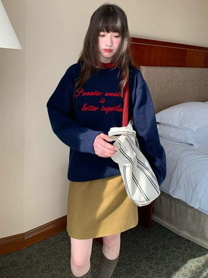 サイドボタン ハイウエスト ミニスカート LUMIYUMI