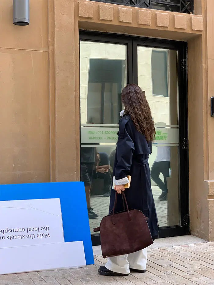 イギリス風 ルーズフィット トレンチコート - LUMIYUMI