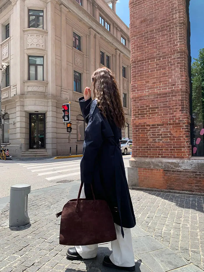 イギリス風 ルーズフィット トレンチコート - LUMIYUMI