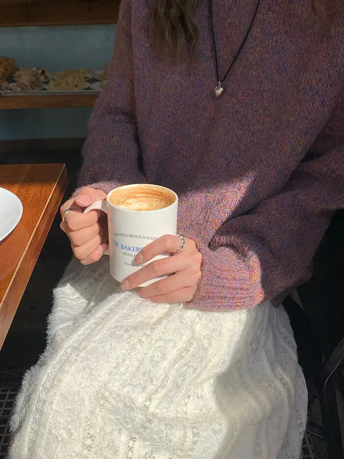 ゆったり シンプル カラーネップ セーター - LUMIYUMI