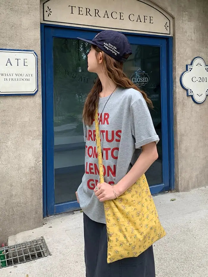 アメカジ ロゴプリント ゆるTシャツ LUMIYUMI