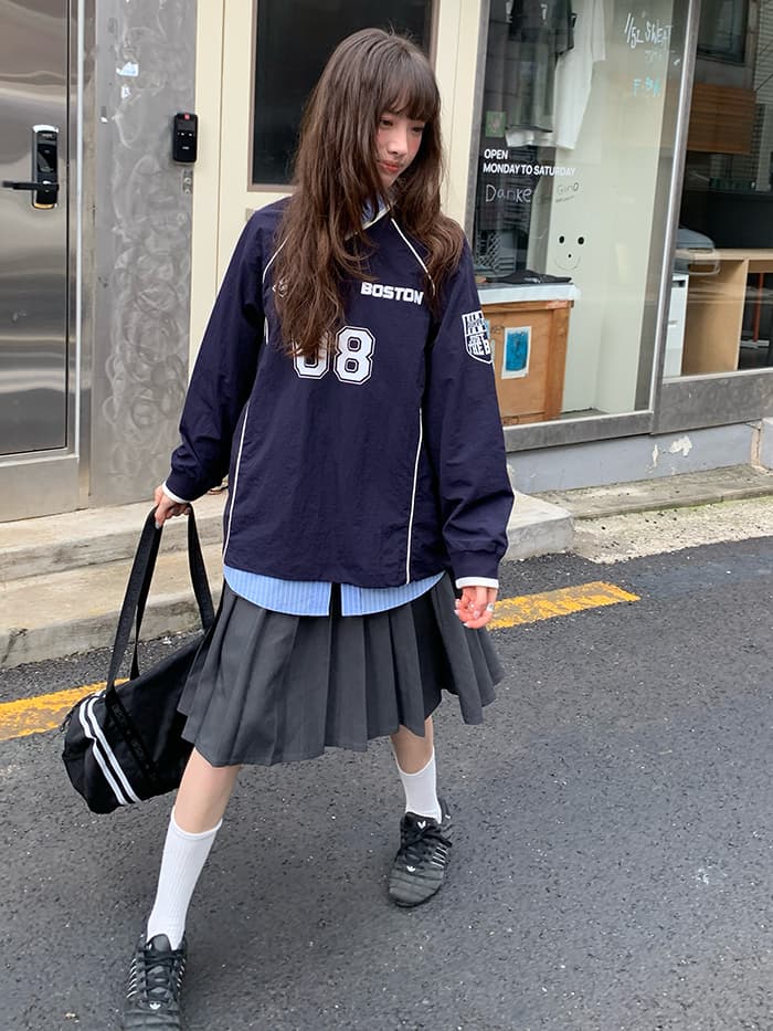 スポーツ 切り替え ナイロンプルオーバー LUMIYUMI