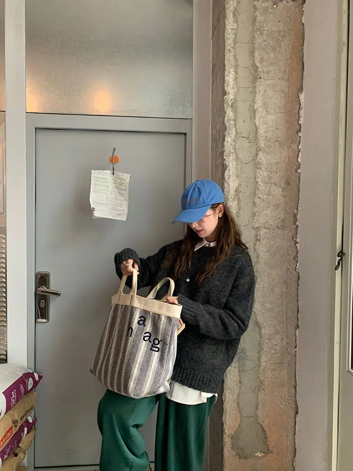 ゆったり シンプル カラーネップ セーター - LUMIYUMI