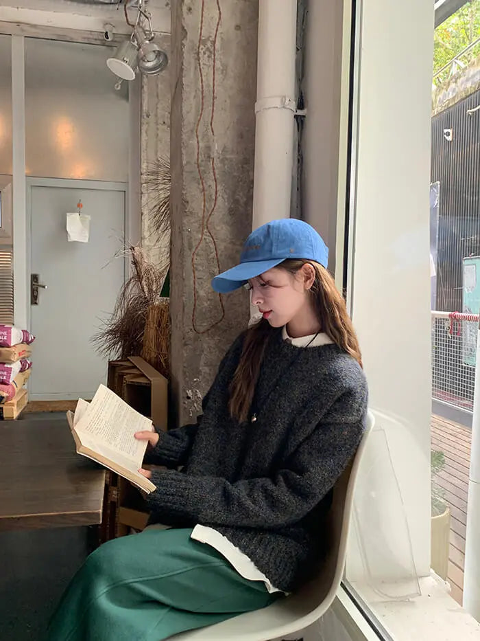 ゆったり シンプル カラーネップ セーター - LUMIYUMI