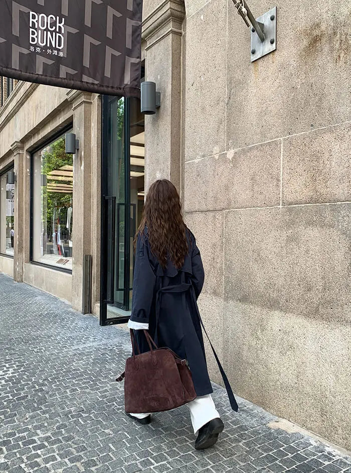 イギリス風 ルーズフィット トレンチコート - LUMIYUMI