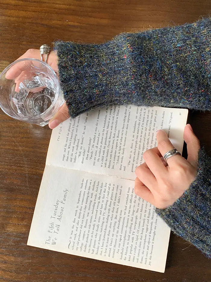 ゆったり シンプル カラーネップ セーター - LUMIYUMI