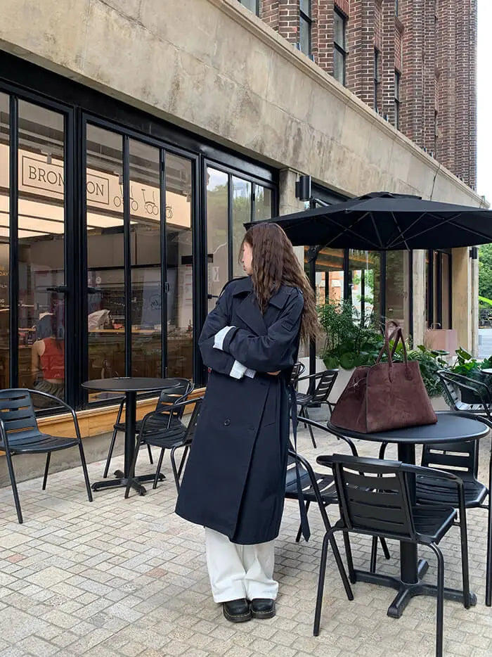 イギリス風 ルーズフィット トレンチコート - LUMIYUMI