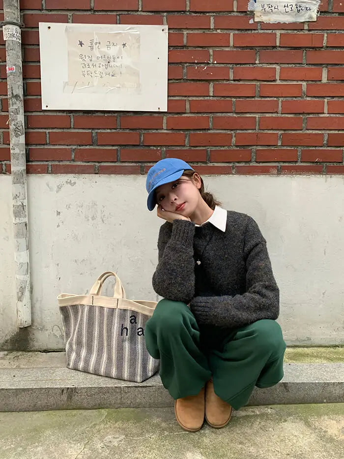 ゆったり シンプル カラーネップ セーター - LUMIYUMI