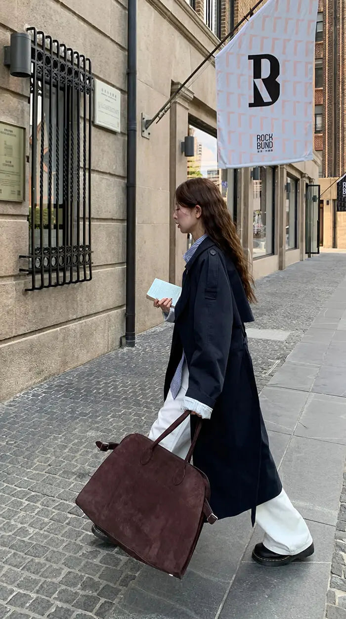 イギリス風 ルーズフィット トレンチコート - LUMIYUMI