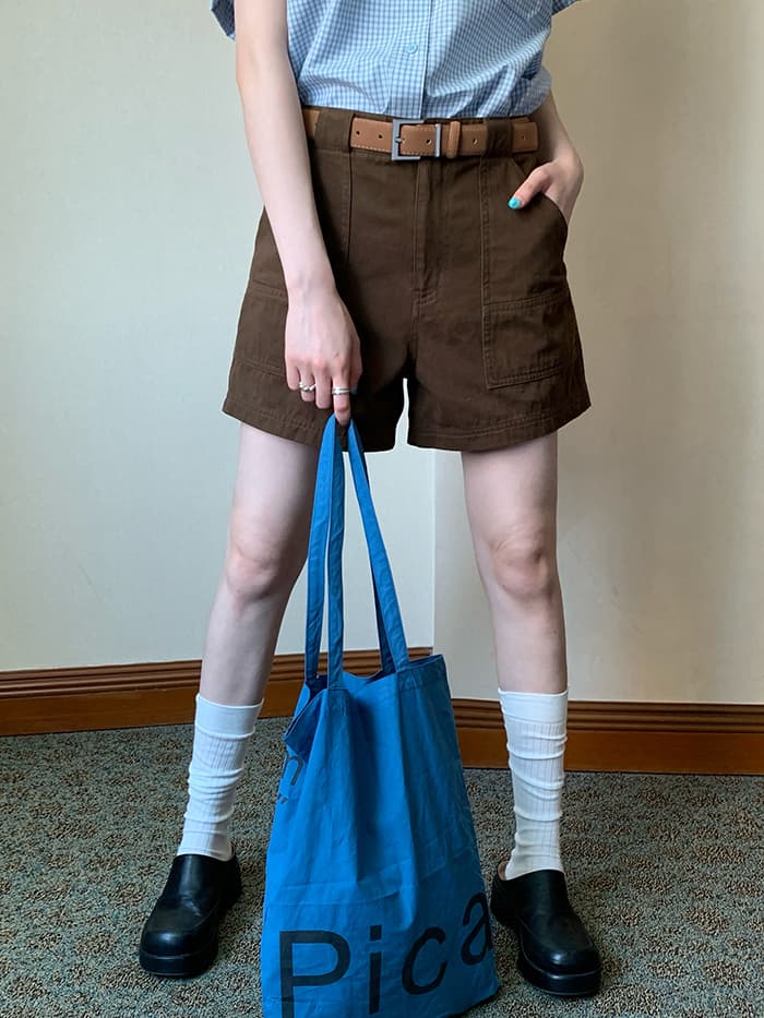 ヴィンテージ風 カーゴ ショートパンツ LUMIYUMI